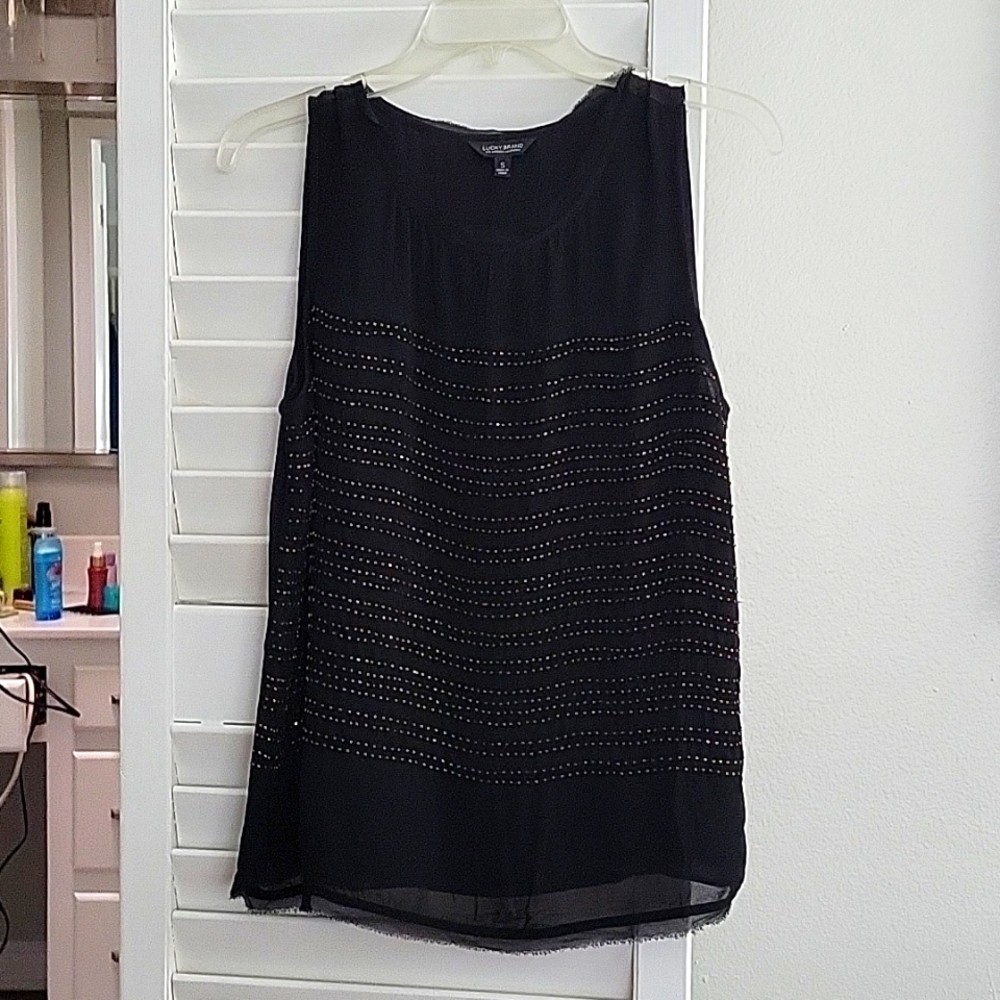 BLACK TANK BLOUSE